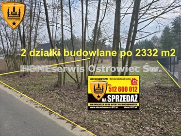 działka na sprzedaż 1585m2 działka Kunów, Wymysłów