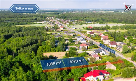 działka na sprzedaż 1089m2 działka Wręczyca Wielka, Mickiewicza