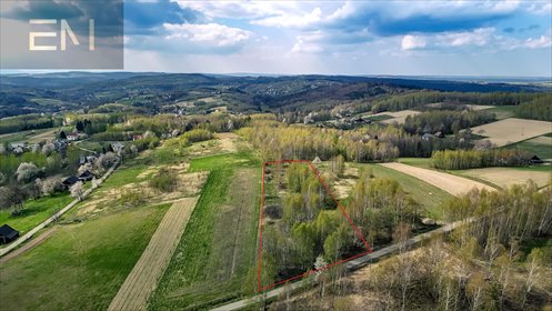 Polecam działkę 0,47 ha z widokami i WZ na dom, asfalt działka Gwoźnica Górna