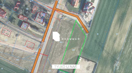Działka budowlana pod dzierżawę Luboń, Nowiny 1 200m2 Foto 2