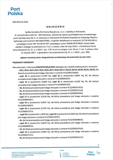 działka na wynajem 473090m2 działka Podbuszyce