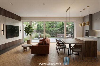 Przestronny segment 145 m2 z garażem i ogrodem dom Łomianki, Prochownia