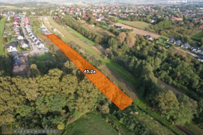 Działka 45 arów z mediami, blisko Krakowa, Bibice działka Bibice