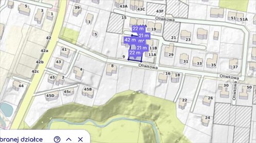 Działka 924 m² w Gdańsku (uzbrojona, domy do 4 mieszkań) działka Gdańsk, Łostowice, Oliwkowa