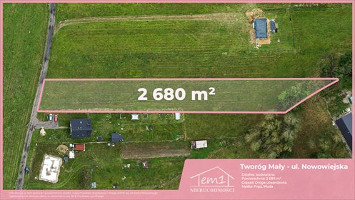 działka na sprzedaż 2680m2 działka Tworóg Mały, Nowowiejska