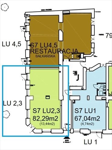 lokal użytkowy na wynajem 82m2 lokal użytkowy Kraków, Stare Miasto, Kazimierz, Św. Katarzyny