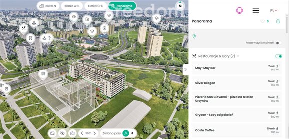 Nowoczesne 2-pokojowe mieszkanie przy metrze Imielin z zielonym osiedlem mieszkanie Warszawa, Ursynów