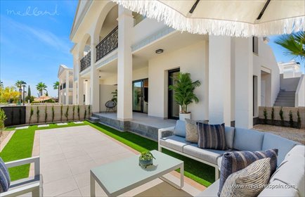 Nowoczesne 3-pokojowe mieszkanie z ogrodem lub solarium mieszkanie Ciudad Quesada