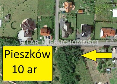 Działki budowlane 10 i 14 ar z mediami i lasem w Pieszkowie działka Pieszków