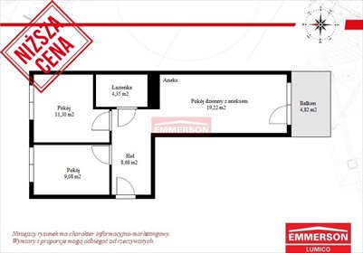 mieszkanie na sprzedaż 53m2 mieszkanie Kraków, Prądnik Biały, Prądnik Biały