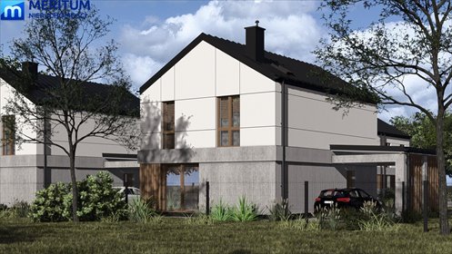 Nowoczesny dom 134 m2 na dużej działce 1200 m2, energooszczędny dom Odrano-Wola