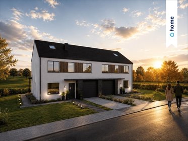 Polecam nowoczesny bliźniak 119 m² z garażem i ogrodem dom Zawada, Luboszycka