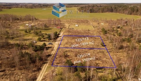 działka na sprzedaż 1499m2 działka Ostrowin