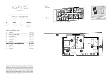 mieszkanie na sprzedaż 66m2 mieszkanie Bydgoszcz, Toruńska