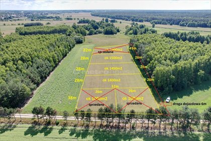 działka na sprzedaż 1400m2 działka Sławacinek Stary
