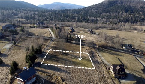 działka na sprzedaż 2500m2 działka Krzywe