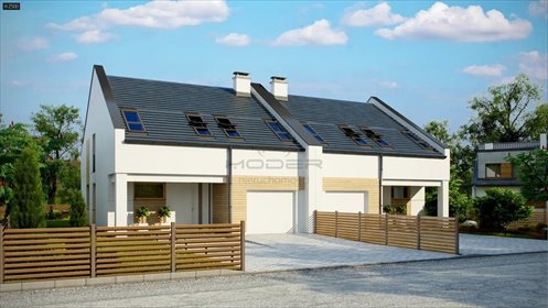 Nowoczesny bliźniak 200m2 z dużą działką w Janczewie dom Janczewo