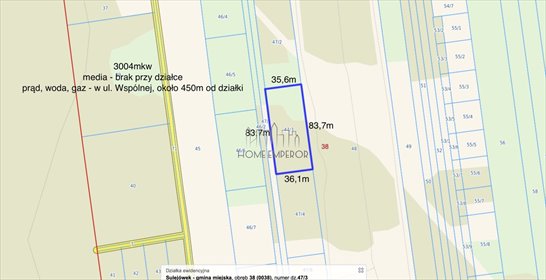 działka na sprzedaż 3004m2 działka Sulejówek, Wspólna