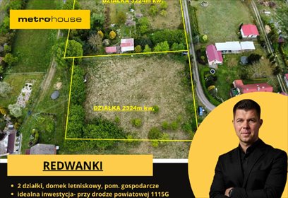 działka na sprzedaż 2324m2 działka Redwanki