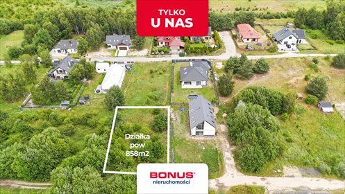 działka na sprzedaż 858m2 działka Dołuje