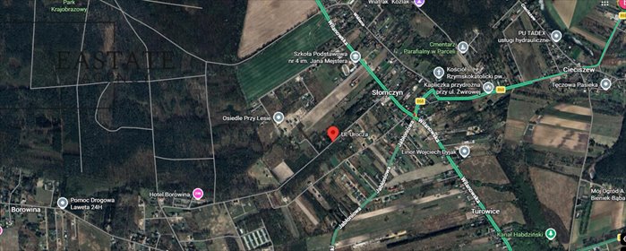 Działka w Słomczynie z mediami i dużą zielenią działka Słomczyn, Urocza