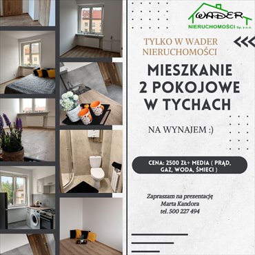 mieszkanie na wynajem 36m2 mieszkanie Tychy, Śródmieście, Bocheńskiego