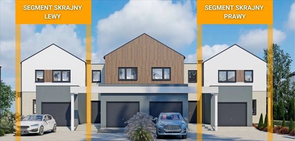Nowoczesny segment 153 m² z ogrodem, garażem i możliwością aranżacji dom Nadarzyn
