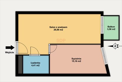 Polecam nowoczesne 45,46 m² mieszkanie w centrum Łodzi mieszkanie Łódź, Widzew, Fabryczna-Widzew, Tuwima Juliana