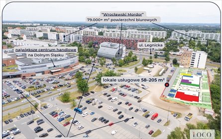lokal użytkowy na wynajem 58m2 lokal użytkowy Wrocław, Legnicka
