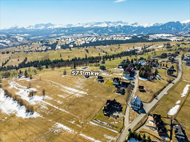 Działka budowlana z widokiem na Tatry, 573 m² działka Tatrzański
