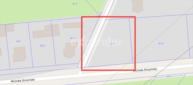 działka na sprzedaż 1238m2 działka Słubice, Drzymały