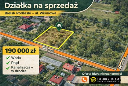 działka na sprzedaż 943m2 działka Bielsk Podlaski