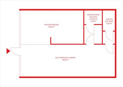 Lokal gastronomiczny 60 m² w Gdańsku - zapraszam lokal użytkowy Gdańsk, Przymorze, Aleja Rzeczypospolitej