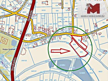 Działka 68 arów z zabudową i łąkami w centrum działka Polska Cerekiew, Polska Cerekiew, Karola Miarki