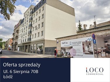 Lokal handlowo-usługowy przy głównej ulicy w Łodzi - 33,38 m² lokal użytkowy Łódź, 6 Sierpnia