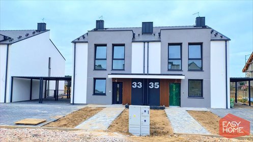 Nowoczesny bliźniak 128 m2 z garażem i działką 437 m2 dom Gruszczyn, Katarzyńska