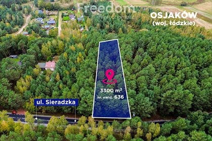 Działka 3 300 m² z lasem i domem w otoczeniu natury działka Osjaków, Sieradzka