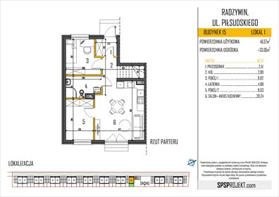 Mieszkanie na sprzedaż 47m2 mieszkanie Ciemne, Piłsudskiego Park, Marszałka Józefa Piłsudskiego