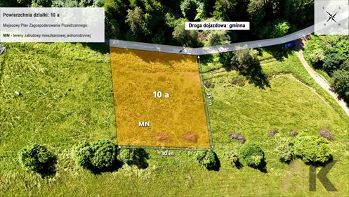 Do sprzedania działka 10 ar z widokami i prywatnością działka Nowa Wieś