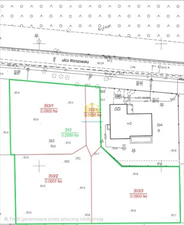 działka na sprzedaż 900m2 działka Warszawa, Wesoła Zielona, Warszawska