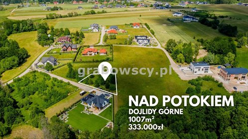 działka na sprzedaż 1007m2 działka Białystok, Dojlidy Górne