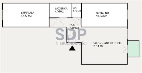 mieszkanie na sprzedaż 58m2 mieszkanie Wrocław, Krzyki, Huby