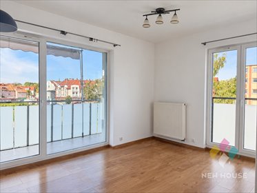 Na wynajem jasne 2-pokojowe mieszkanie 38 m² z balkonem mieszkanie Olsztyn, Niepodległości