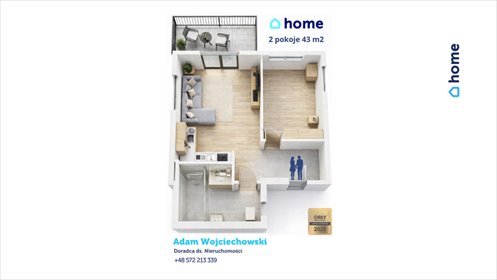 Do sprzedania funkcjonalne 2-pokojowe mieszkanie 43 m² w Rzeszowie mieszkanie Rzeszów, Dynowska