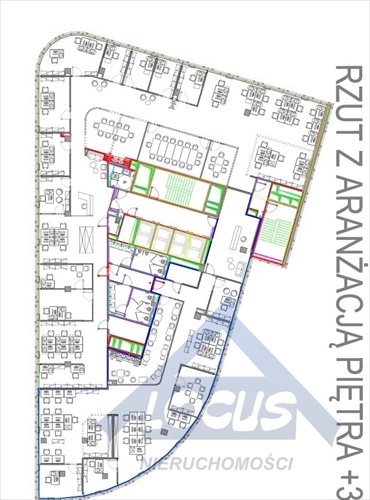 Nowoczesne biuro 308 m2 z certyfikatem LEED Gold. lokal użytkowy Warszawa, Mokotów