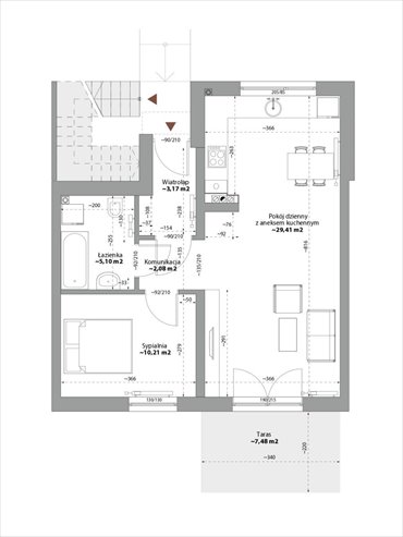 mieszkanie na sprzedaż 50m2 mieszkanie Plewiska, Fabianowska