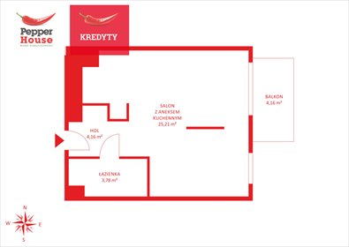 mieszkanie na sprzedaż 34m2 mieszkanie Gdynia, Wielki Kack, Bieszczadzka
