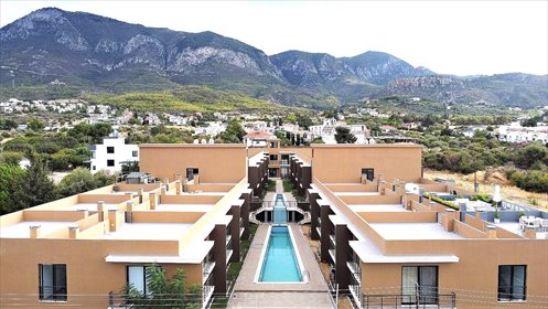 Umeblowany apartament z tarasem i basenem w Girne mieszkanie Doğanköy, Doğanköy, Girne, Cypr Północny