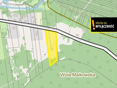 Do sprzedania działka 88 arów z lasem i możliwością zabudowy działka Wola Malkowska