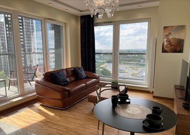 Nowoczesny apartament 46 m² z panoramicznym widokiem (Sokolska Towers) mieszkanie Katowice, Śródmieście, Sokolska